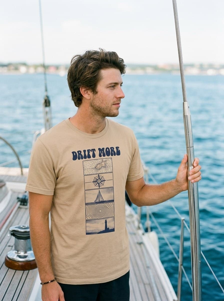 Nautical Drift Tee — worn