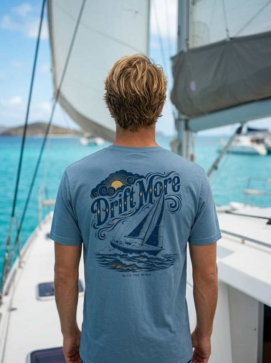 Running Downwind Tee — worn