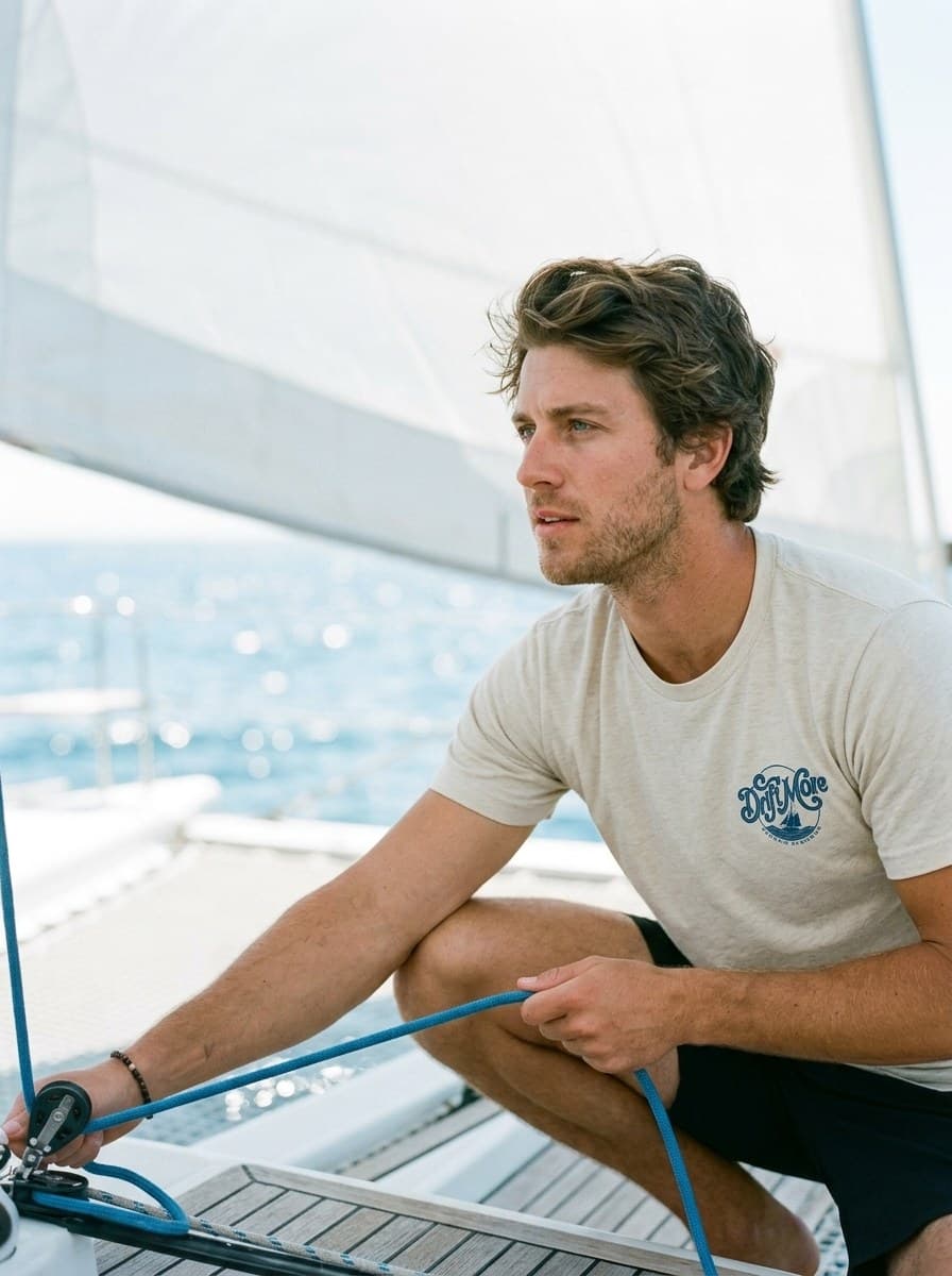 Running Downwind Tee — worn