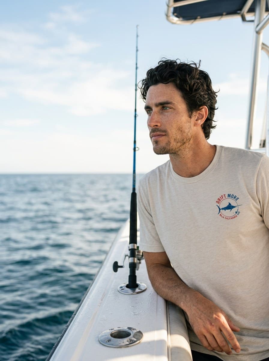 Baja Marlin Tee — worn
