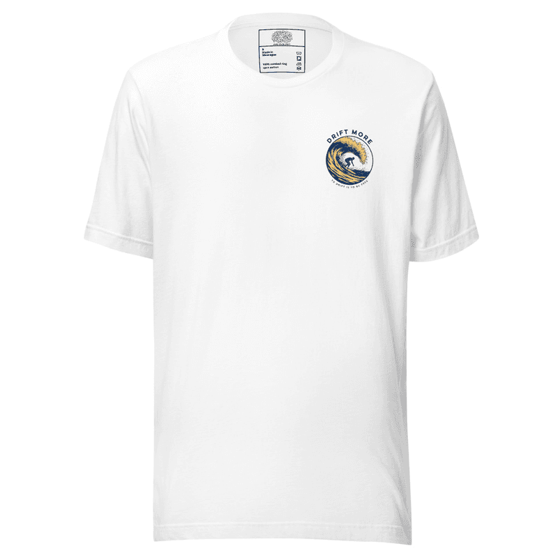 Natural Surfer Crest Tee — White