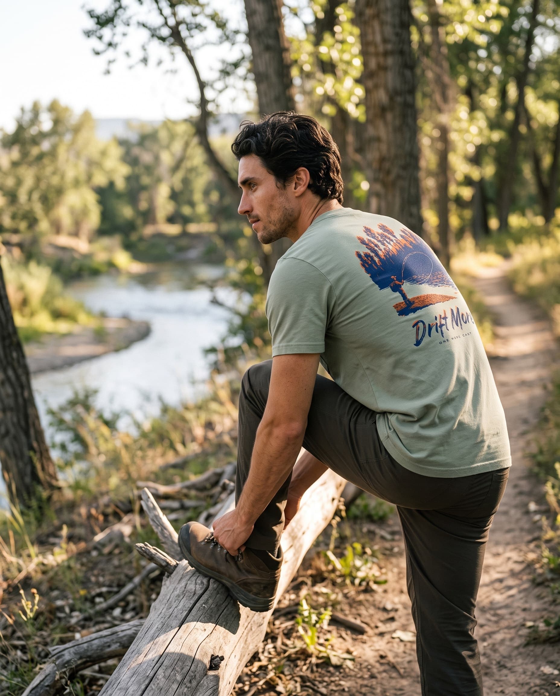 One More Cast Tee — worn