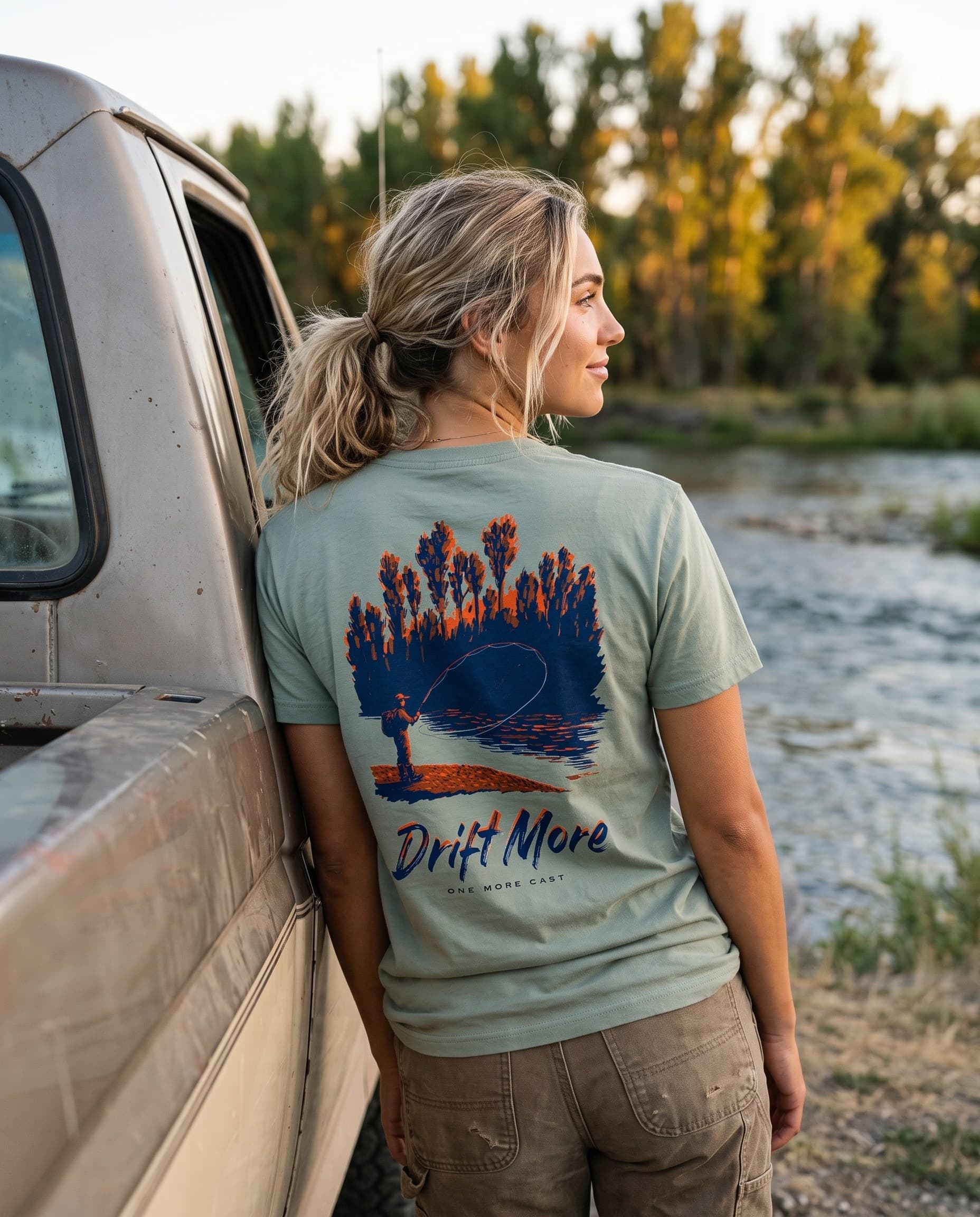 One More Cast Tee — worn
