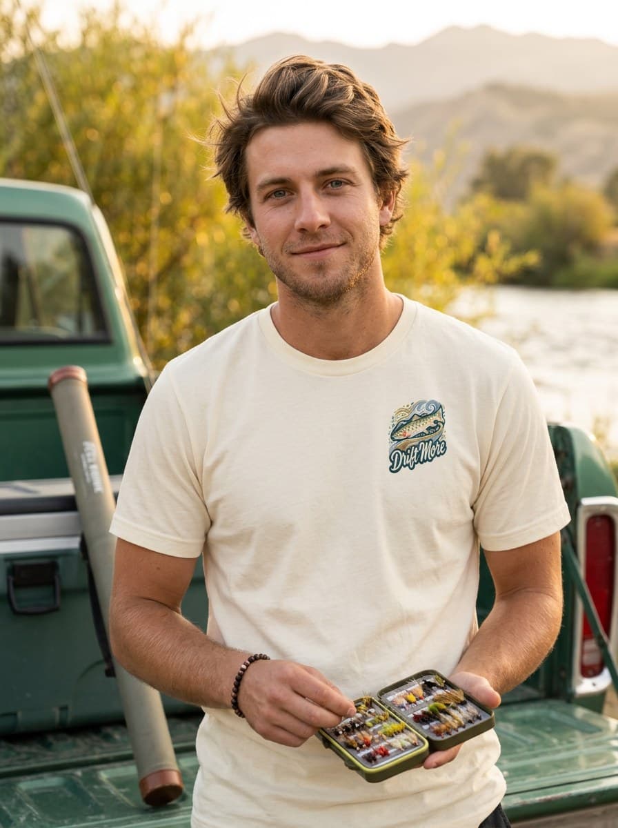 Trout Badge — worn