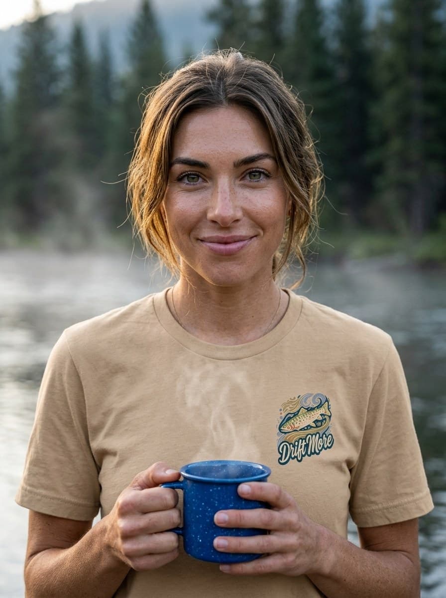 Trout Badge — worn