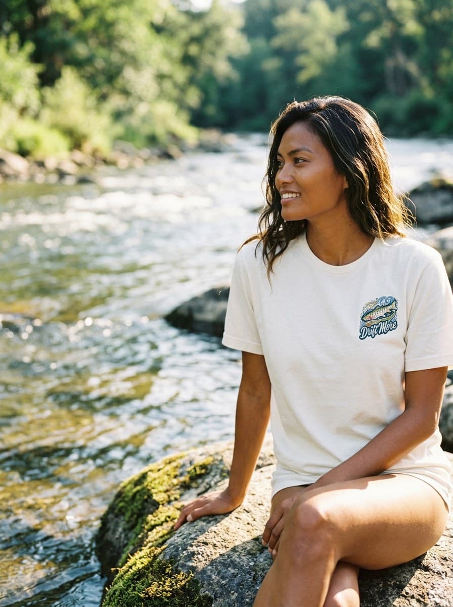 Trout Badge — worn