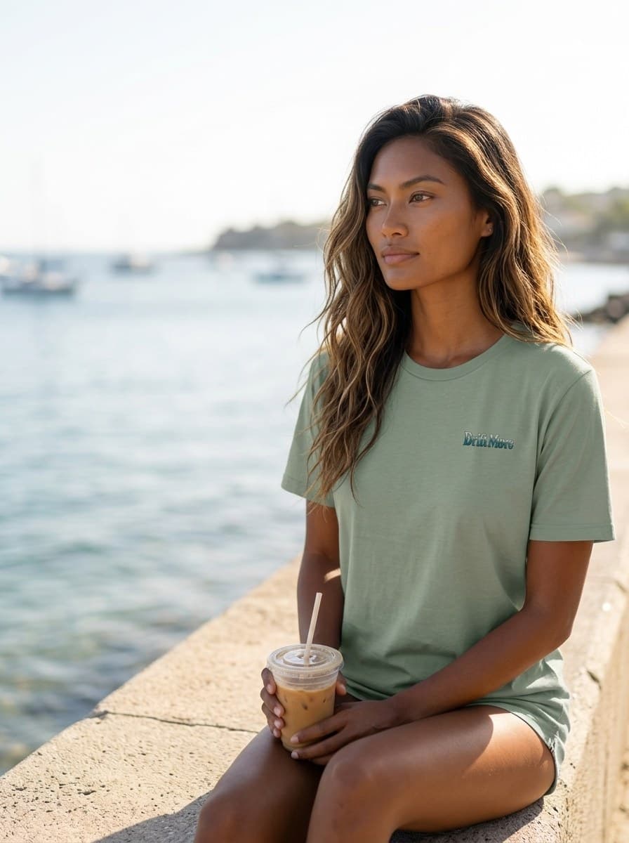 To Drift Is To Be Free Tee — worn