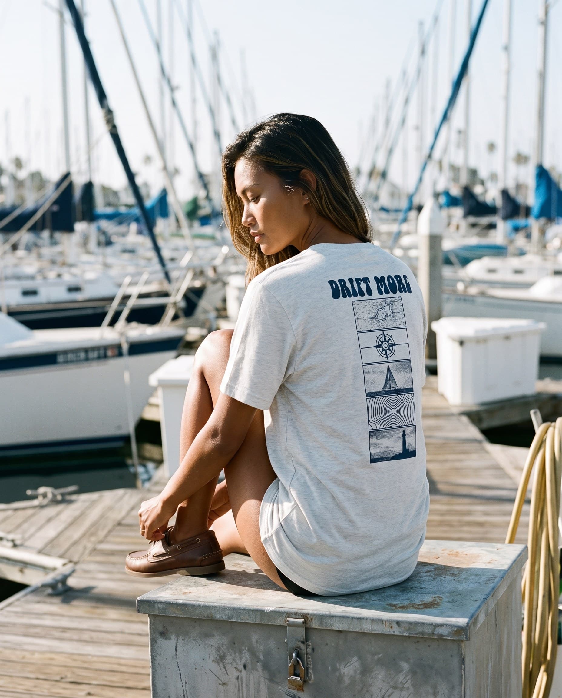 Windward Crest Tee — worn
