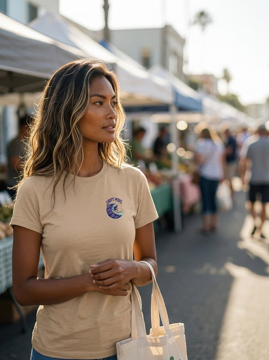 Back to the Drift Tee — worn