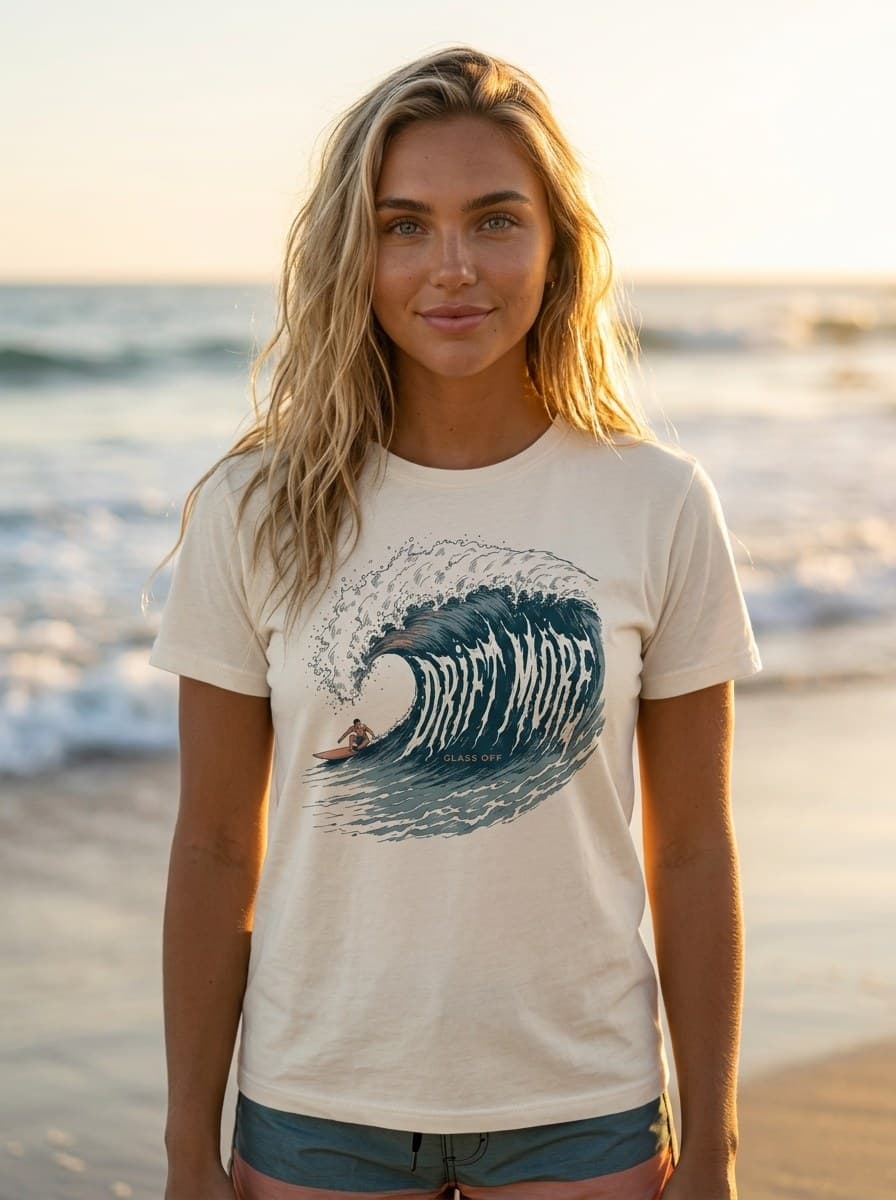 Drift More Wave Tee — Women's — worn
