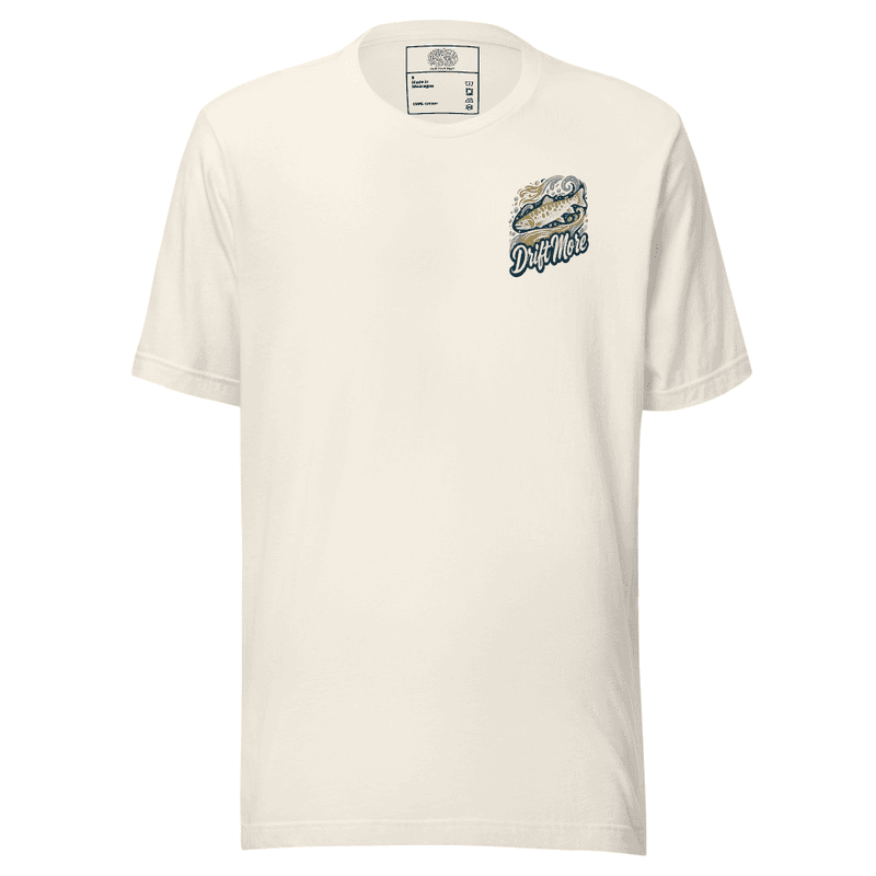 Trout Badge — Vintage White